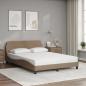 Preview: Bett mit Matratze Cappuccino-Braun 140x200 cm Kunstleder