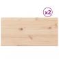 Preview: Tischplatten 2 Stk. 60x30x2,5 cm Rechteckig Massivholz Kiefer