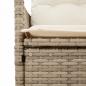 Preview: 3-tlg. Bistro-Set mit Kissen Beige Poly Rattan