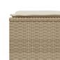 Preview: 5-tlg. Garten-Sofagarnitur mit Kissen Beige Poly Rattan