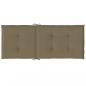 Preview: Hochlehner-Auflagen 4 Stk. Melange Taupe 120x50x4 cm Stoff