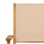 Preview: 3-tlg. Bistro-Set Beige Stoff und Massivholz