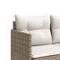 Preview: 5-tlg. Garten-Sofagarnitur mit Kissen Beige Poly Rattan