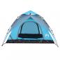 Preview: Kuppel-Campingzelt 3 Personen Blau Quick Release