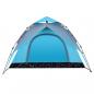 Preview: Kuppel-Campingzelt 3 Personen Blau Quick Release