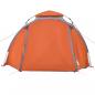 Preview: Kuppel-Campingzelt 3 Personen Grau und Orange Quick Release