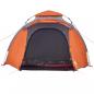 Preview: Kuppel-Campingzelt 3 Personen Grau und Orange Quick Release