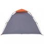 Preview: Kuppel-Campingzelt 3 Personen Grau und Orange Quick Release