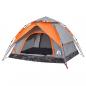 Preview: Kuppel-Campingzelt 3 Personen Grau und Orange Quick Release