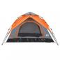 Preview: Kuppel-Campingzelt 3 Personen Grau und Orange Quick Release