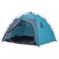 Preview: Kuppel-Campingzelt 4 Personen Blau Quick Release