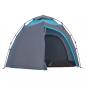 Preview: Kuppel-Campingzelt 4 Personen Blau Quick Release