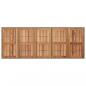 Preview: Gartentisch mit Akazienholz-Platte Grau 240x90x75cm Poly Rattan