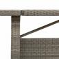 Preview: Gartentisch mit Akazienholz-Platte Grau 240x90x75cm Poly Rattan