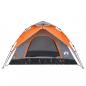 Preview: Kuppel-Campingzelt 5 Personen Grau und Orange Quick Release