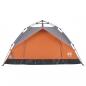 Preview: Kuppel-Campingzelt 2 Personen Grau und Orange Quick Release