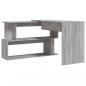 Preview: Eckschreibtisch Grau Sonoma 200x50x76 cm Holzwerkstoff