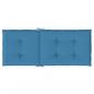 Preview: Hochlehner-Auflagen 4 Stk. Melange Blau 120x50x4 cm Stoff