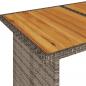 Preview: 6-tlg. Garten-Sofagarnitur mit Kissen Grau Poly Rattan