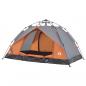 Preview: Kuppel-Campingzelt 3 Personen Grau und Orange Quick Release