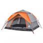 Preview: Kuppel-Campingzelt 4 Personen Grau und Orange Quick Release