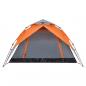 Preview: Kuppel-Campingzelt 4 Personen Grau und Orange Quick Release