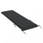 Preview: Sonnenliegen-Auflage Schwarz 160x50x10 cm Wildleder-Optik