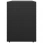 Preview: Gartenschrank Schwarz 100x55,5x80 cm Poly Rattan