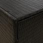 Preview: Gartenschrank Schwarz 100x55,5x80 cm Poly Rattan