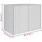 Preview: Gartenschrank Schwarz 100x55,5x80 cm Poly Rattan