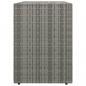 Preview: Gartenschrank Grau 100x55,5x80 cm Poly Rattan