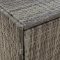 Preview: Gartenschrank Grau 100x55,5x80 cm Poly Rattan