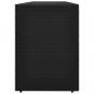 Preview: Gartenschrank Schwarz 198x55,5x80 cm Poly Rattan