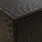 Preview: Gartenschrank Schwarz 198x55,5x80 cm Poly Rattan