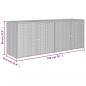 Preview: Gartenschrank Schwarz 198x55,5x80 cm Poly Rattan