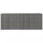 Preview: Gartenschrank Grau 198x55,5x80 cm Poly Rattan