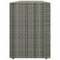 Preview: Gartenschrank Grau 198x55,5x80 cm Poly Rattan