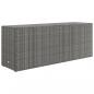 Preview: Gartenschrank Grau 198x55,5x80 cm Poly Rattan