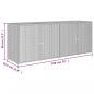 Preview: Gartenschrank Grau 198x55,5x80 cm Poly Rattan