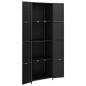 Preview: Gartenschrank Schwarz 59x40x180 cm Poly Rattan