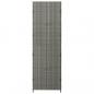 Preview: Gartenschrank Grau 59x40x180 cm Poly Rattan