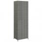 Preview: Gartenschrank Grau 59x40x180 cm Poly Rattan