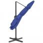 Preview: Ampelschirm mit Aluminium-Mast Azurblau 400x300 cm