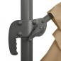 Preview: Ampelschirm mit Aluminium-Mast Taupe 300x300 cm