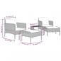 Preview: 5-tlg. Garten-Lounge-Set mit Kissen Braun Poly Rattan