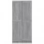 Preview: Kleiderschrank Grau Sonoma 82,5x51,5x180 cm Holzwerkstoff