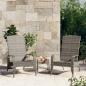 Preview: ARDEBO.de - Adirondack-Gartenstuhl Grau Poly Rattan