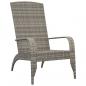 Preview: Adirondack-Gartenstuhl Grau Poly Rattan