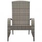 Preview: Adirondack-Gartenstuhl Grau Poly Rattan