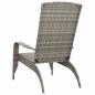 Preview: Adirondack-Gartenstuhl Grau Poly Rattan